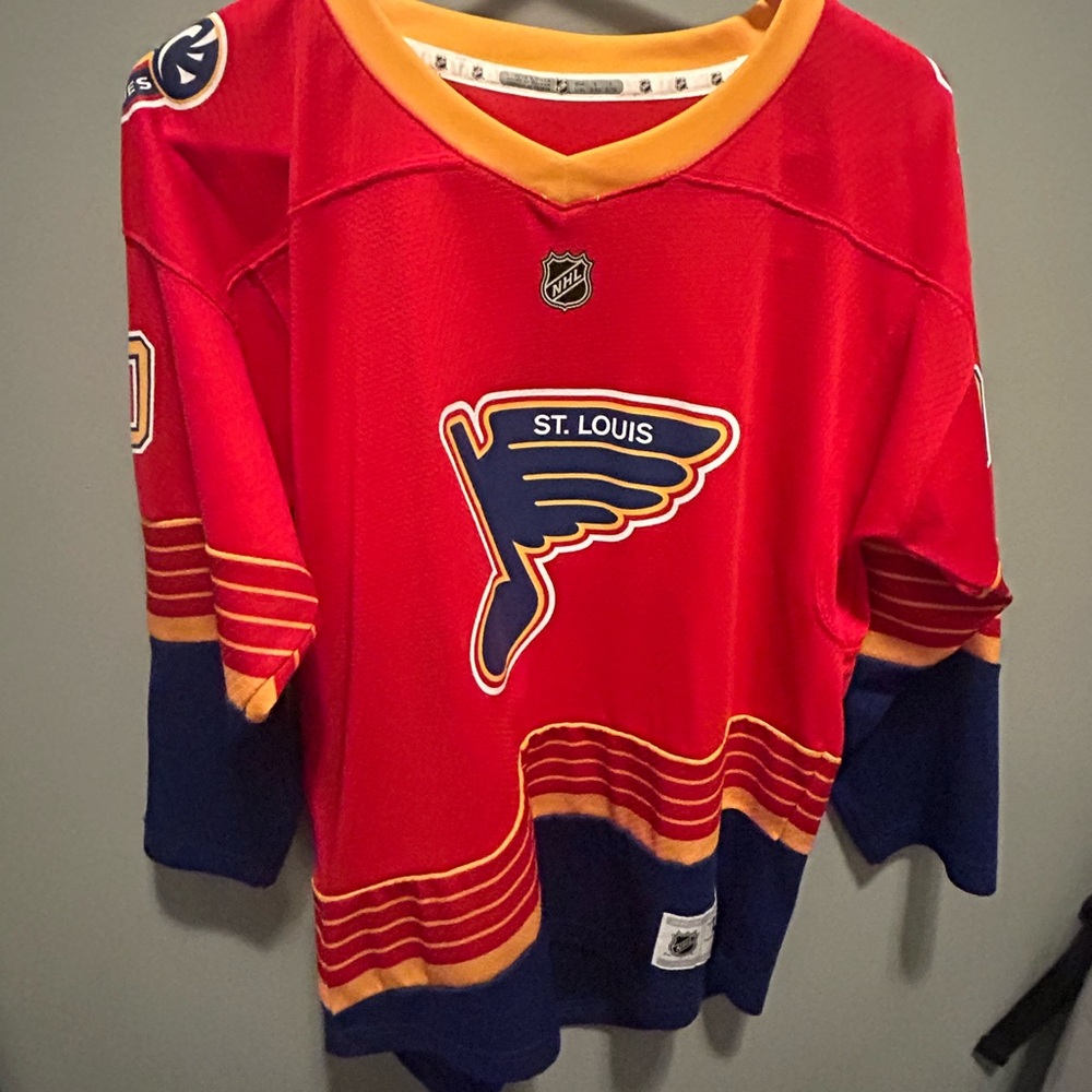 NHL Red and Blue Hockey Jersey